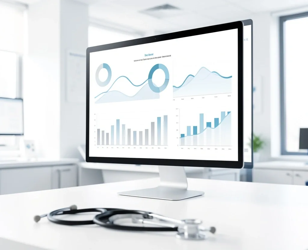 Dashboard de análisis clínico con visualizaciones de datos